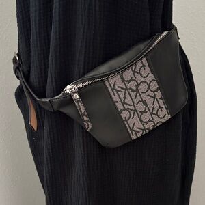 Calvin Klein Black and Gray Crossbody Bag